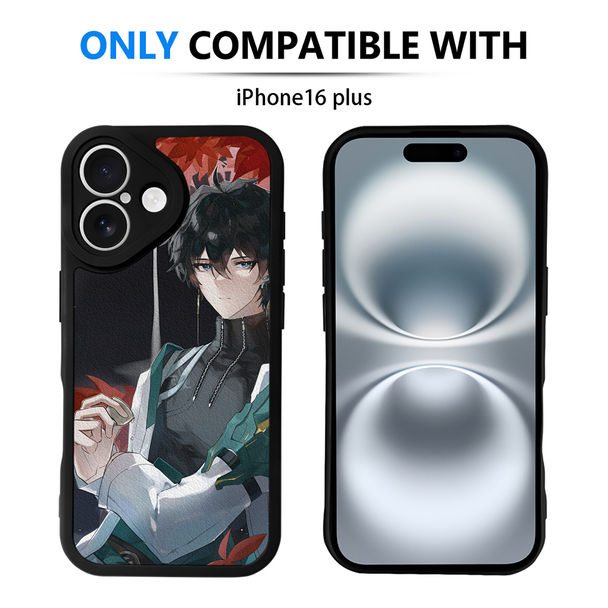 （画像用） 刀剣乱舞 Touken Ranbu 【iPhone 16シリーズ対応】シリコンスマホケース（レザー調） 材質：シリコン